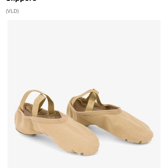 Russian Pointe Vivante Stretch Canvas slipper size 6 Tan - Picture 5 of 6